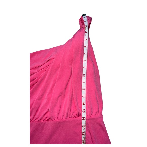 NWT Ann Taylor One Shoulder Dress - 16 Petite, pink - Picture 6 of 9